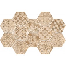 Плитка 18,2*21 Epoca Decoro Cementine Rosa R55U